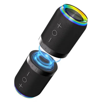 Produktbild von Tekoo 2-in-1 Magnetisch mit Lichteffekten Stereo Bluetooth-Lautsprecher 2.0