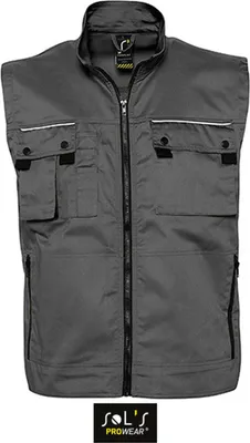 Produktbild von SOLs ProWear 80500 | Herren Bodywarmer Zenith Pro / Waschbar bis 60 °C - Farbe: Dark Grey (Solid) - Größe: XXL