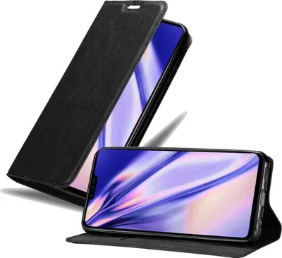 Produktbild von Cadorabo Hülle für LG V50 Schutz Hülle in Schwarz Handyhülle Etui Case Cover Magnetverschluss