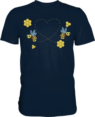 Produktbild von Bienen Imker Honig Liebe T-Shirt – Navy / 3XL