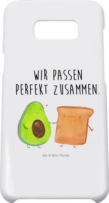 Produktbild von Mr. & Mrs. Panda Samsung Galaxy S8 plus Handyhülle  Avocado Toast - Weiß - Geschenk, Hochzeit, Freundin, Handy Case, Cover, Hülle