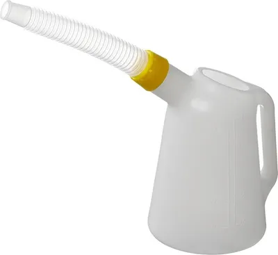 Produktbild von Ölkanne mit Ausgießer 1L mit Skalierung milchig