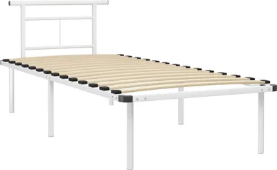 Obrázek produktu pro vidaXL Postel Bílá kovová 90x200 cm