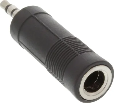 Image de InLine® 99303 Adaptateur audio, 3,5mm prise jack stéréo vers 6,3mm prise jack, stéréo