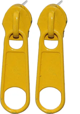 Produktbild von Lustige Reißverschluss Ohrringe Paar verschiedene Farben Ohrstecker Gelb