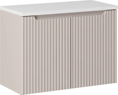 Produktbild von Waschtischunterschrank 80cm, kaschmir und weiß, NEWPORT-56-CASHMERE