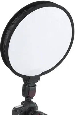 Image de Diffuseur softbox - 40 cm, pliable - Pour des photos au rendu naturel - Élimine la lumière dure - Compatible avec les appareils photo et les caméras