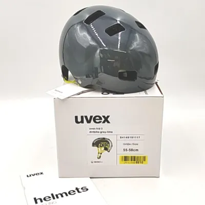 Produktbild von Uvex Fahrradhelm Kinder Helm Zubehör Kid 3 Grau Dirtbike sicherheitsschutz robust