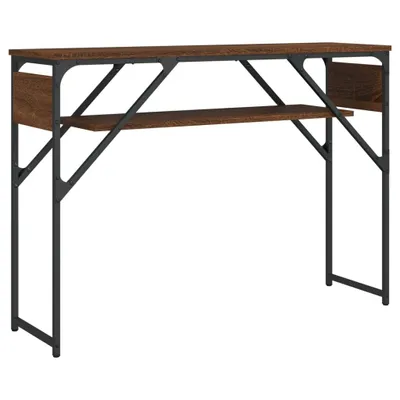 Obrázek produktu pro vidaXL Konzolový stolek s policí hnědý dubový vzhled 105x30x75 cm