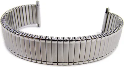 Produktbild von Flex Band 18mm 19mm 20mm Edelstahl Zugband mit Teleskop-Anstoß 21043
