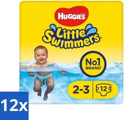 Obrázok produktu pre Huggies Little Swimmers veľkosť 2-3 (3-8 kg) 12 kusov - Hodnotné balenie - 12 kusov