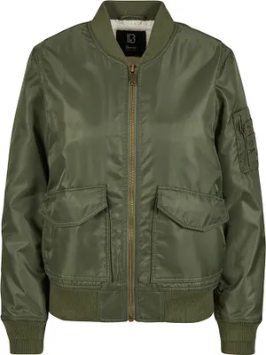 Produktbild von Brandit Übergangsjacke Damen Sherpa Bomberjacket oliv Basics 100% Nylon XL