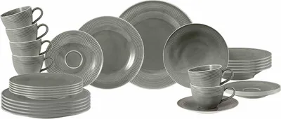 Produktbild von Seltmann Weiden Beat Color Glaze Kombiservice 30-teilig - Perlgrau