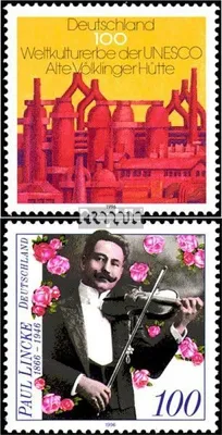 Produktbild von Briefmarken BRD (BR.Deutschland) 1996 Mi 1875,1876 (kompl.Ausgaben) gestempelt Kultur- und Naturerbe der Menschheit