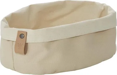 Produktbild von 12x Brottasche Flip Baumwolle, 25 x 18 x 12 cm, cream, Canvas