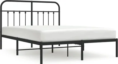 Obrázek produktu pro vidaXL Postel s čelem kovová černá 140x190 cm