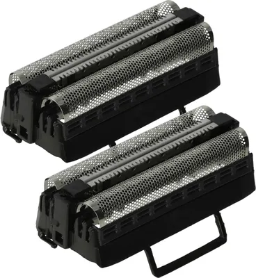 Produktbild von vhbw 2x Doppelscherfolie kompatibel mit Remington RS6963, RS7403, RS6720, RS6943, RS7866, RS7830, RS7832 Elektrorasierer + Rahmen, schwarz/silber