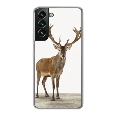 Produktbild von MuchoWow® Handyhülle Schutzhülle Hülle für Samsung Galaxy S22 Hirsche - Tiere - Geweih - Kinder - Mädchen - Jungen Silikon Softcase Handy Hülle - Mobiltelefonhülle