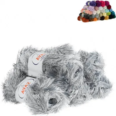 Produktbild von Fransen-Strickgarn Yumos 5 Knäuel je 150m/100g Strickgarn Wolle Strickwolle