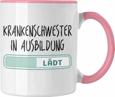 Produktbild von Trendation - Krankenschwester In Ausbildung Tasse Geschenk Ausbildung Zur Krankenschwester (Rosa)