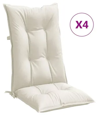 Immagine prodotto di vidaXL Cuscini per schienale alto 4 pz. Tessuto melange crema 120x50x7 cm