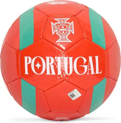 Image de Portugal Football Rouge - Enfants - Ballon de supporter - Ballon de loisirs - Taille 5