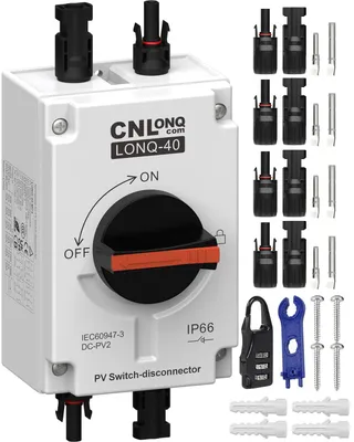 DC-Trennschalter 1200V 32A 1Eingang 1Ausgang IP66 PV