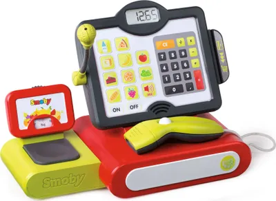 Obrázok produktu pre Smoby elektronická pokladňa pre supermarkety,350102