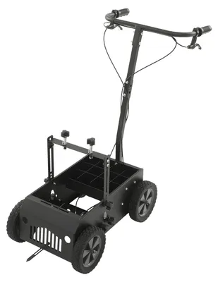 Immagine prodotto di Macchina per la marcatura a doppia linea - Altezza regolabile da 13 a 29,5 cm - Larghezza della linea regolabile da 9,9 a 13 cm - 4 ruote - Acciaio e gomma - Colore nero
