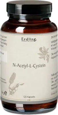 Produktbild von Nac N-Acetyl-L-Cystein vegetarisch Kapseln Erdling 120 St