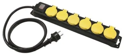 Obrázek produktu pro EUROLITE Steckdosenleiste 6-fach IP44 sw 1,5m (30240154)