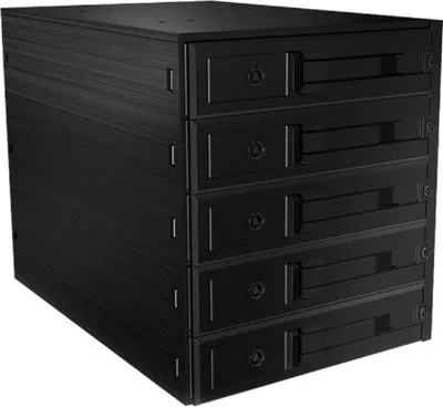 Obrázok produktu pre ICY BOX IB-565SSK 3x 5,25" zásobník na disky čierny