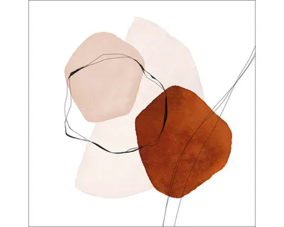 Produktbild von Glasbild Line and Shapes V 30x30 cm