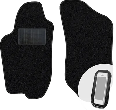 Produktbild von moto-MOLTICO Vorne Fußmatten Auto Velours Autoteppiche Schwarz Automatten Set 2-teilig passend für Alfa Romeo 146 1994-2001