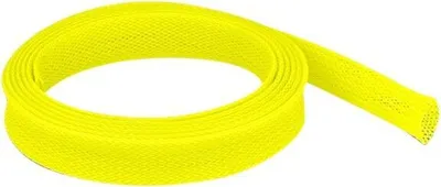 Obrázek produktu pro DELOCK opletený kabel roztažitelný 2 m x 19 mm žlutý