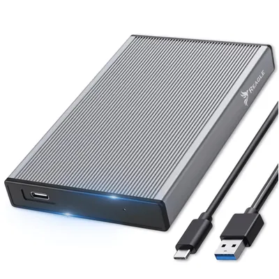 Obrázok produktu pre REAGLE 2,5" SSD HDD kryt SATA USB-C 3.1 Aluminium 6 Gb/s