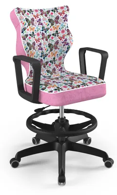 Produktbild von Jugend-Wachstumsstuhl Ergonomischer Schreibtischstuhl Für Körpergrösse 159-188 Cm, Norm Schwarz Storia 31, Mit Fussstütze
