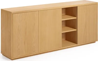 Produktbild von Sideboard Abilen 180 x 36 x 75 cm MDF und Eichenfurnier Wohnzimmer Schlafzimmer