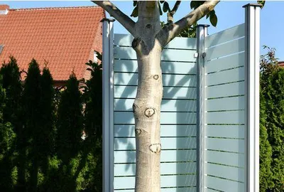 Produktbild von OSMO Glasscheibe Streifen Cremeweiß 89 x 178 cm