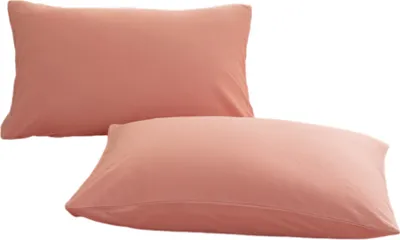 Obrázek produktu pro Povlaky na polštáře, sada 2 kusů, standardní velikost 48x74 cm, měkké a prodyšné bavlněné povlaky na polštáře, šetrné k pokožce (růžové)