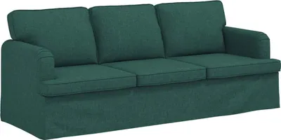 Image de Canapé vidaXL vert foncé 201 x 80 x 85 cm en tissu