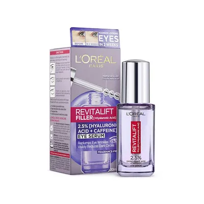 Image de Sérum pour les yeux avec 2,5% d'acide hyaluronique Revitalift Filler (Sérum pour les yeux) 20 ml