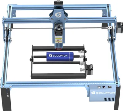 Produktbild von SCULPFUN S9 läserový gravírovací stroj 90W s rotačním válcem v ose Y pro 360° läserové gravírování válcových předmětů