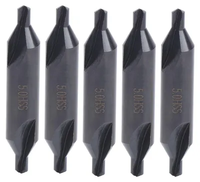 Imagen del producto de Broca central de 5 mm - Brocas de centrado - Acero rápido - Diámetro del vástago: 12 mm - Longitud total: 63,3 mm - Diseño estructural único - Para perforar