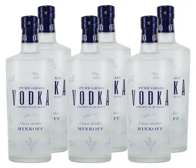 Produktbild von Minkoff Premium Vodka (6 x 0,7L)