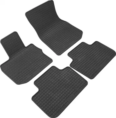 Produktbild von für BMW X3 ab 11/2017 / X4 ab 07/2018 Passform PETEX Gummimatten 4-teilig schwarz Allwettermatten Gummifußmatten