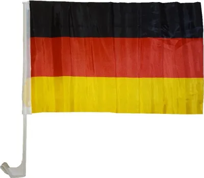 Produktbild von Autoflagge Deutschland 30 x 40 cm - Autofahne Fahne Flagge Fenster Fensterflagge Fensterfahne Fanflagge Fanfahne Scheibenfahne Scheibenflagge WM EM