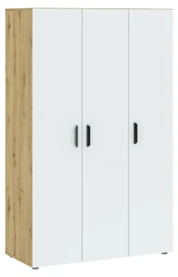 Obrázok produktu pre Trojdverová šatníková skriňa 111 cm RICHLAND - dub artisan / biela