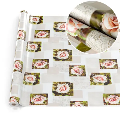 Tischdecke Wachstuch MIMOSA Blumen Beige Robust Wasserabweisend Breite 140 cm Länge 500 cm, Hauptbild