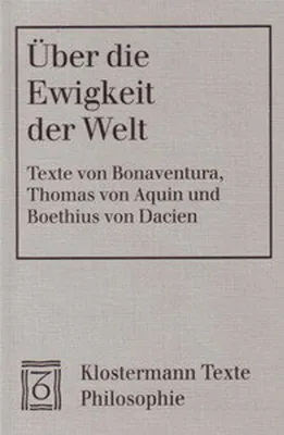 Image de Über die Ewigkeit der Welt